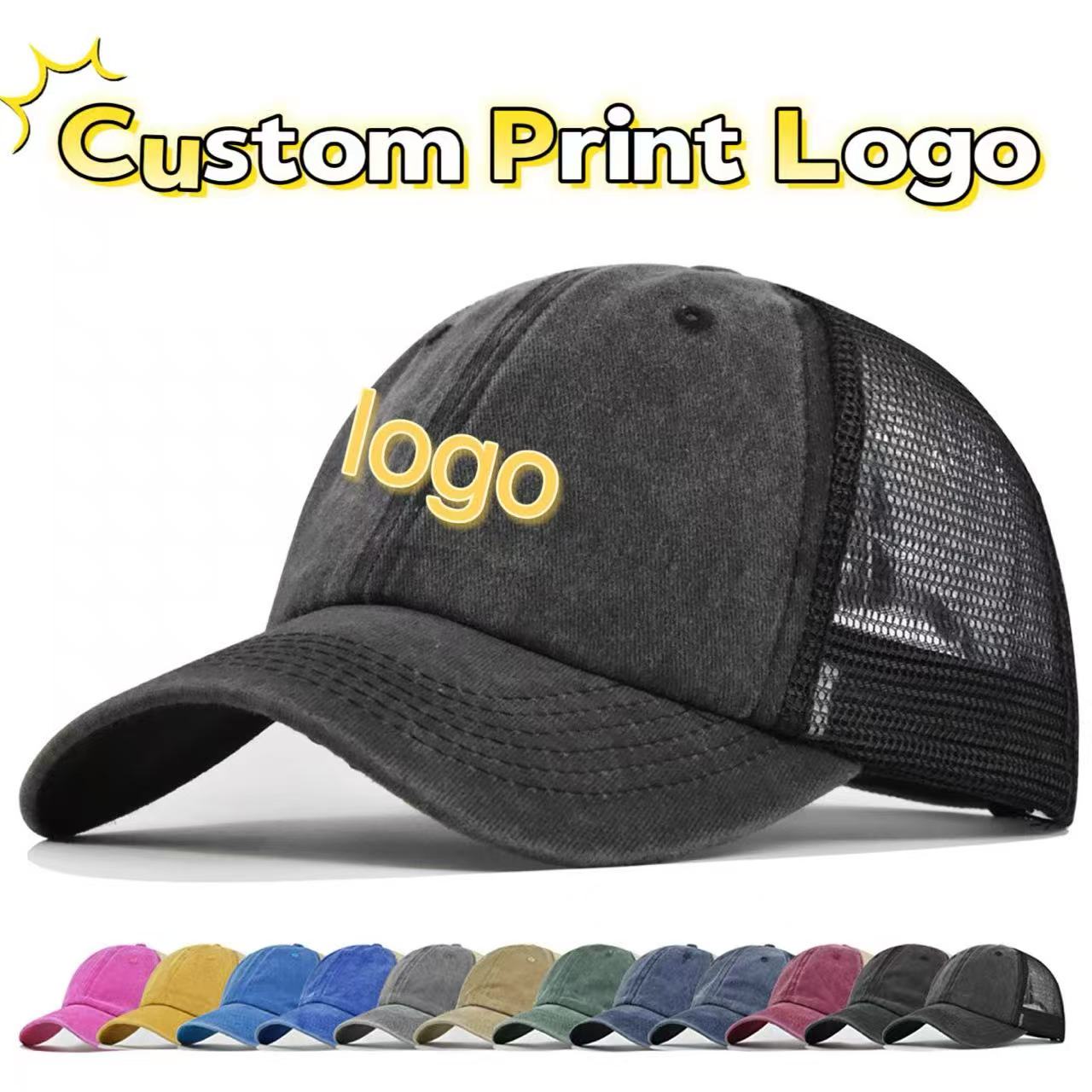 Men'S Fashion With Hat - Op maat gemaakte bedrukte pet met