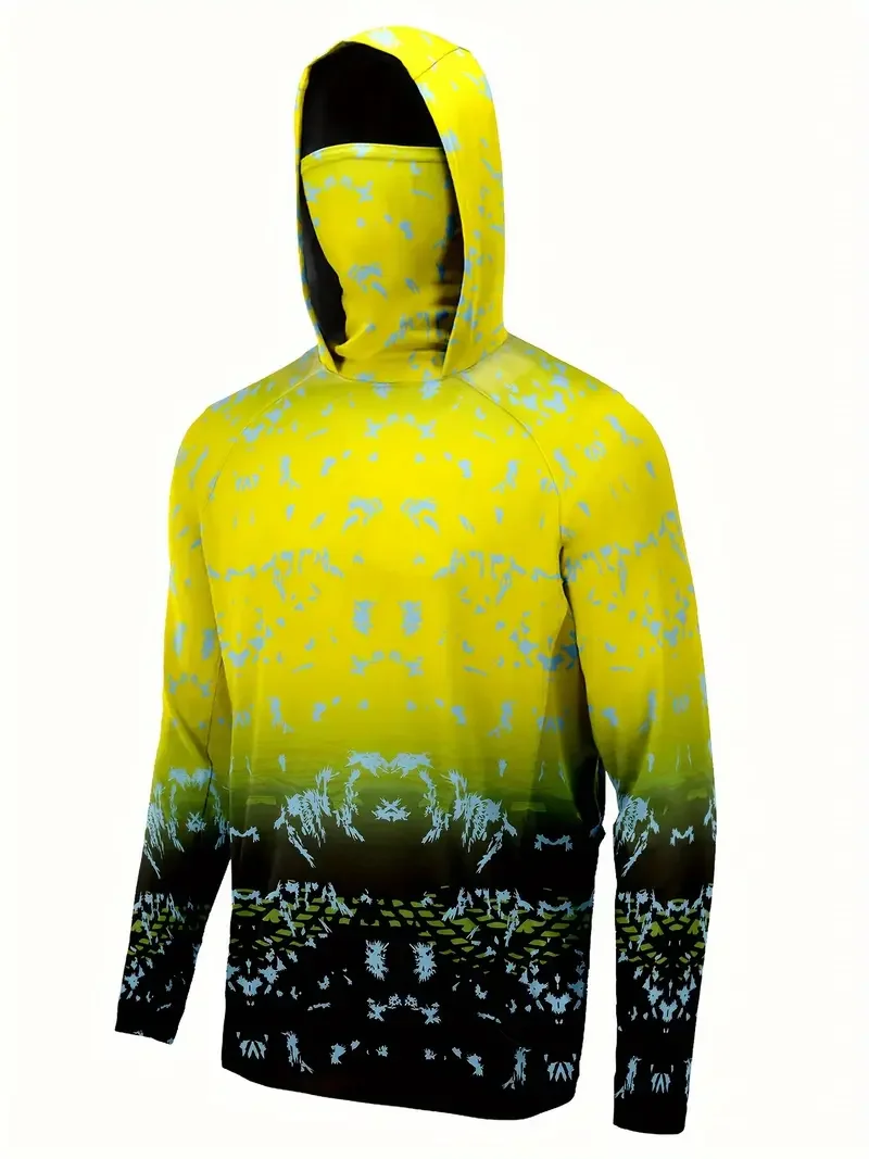 Mens Fashion Summer - Vissersshirt met capuchon, heren, visserskleding, outdoor,