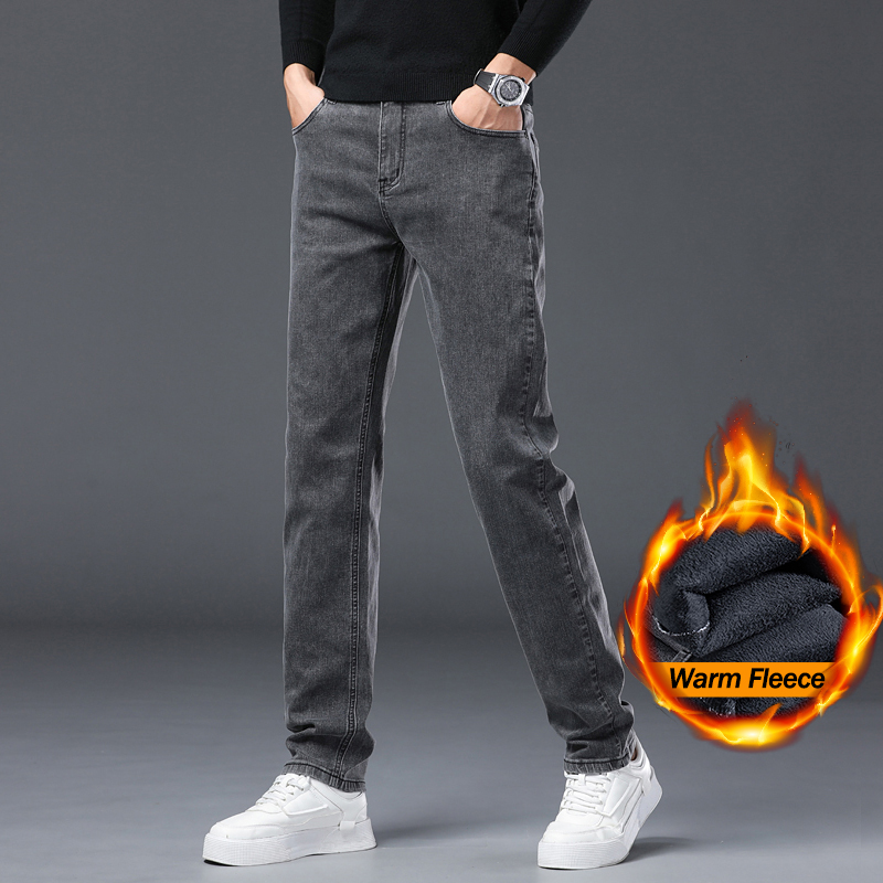 Heren winterfleece warme zwart - Men'S Fashion Grey Jeans recensie en prijs