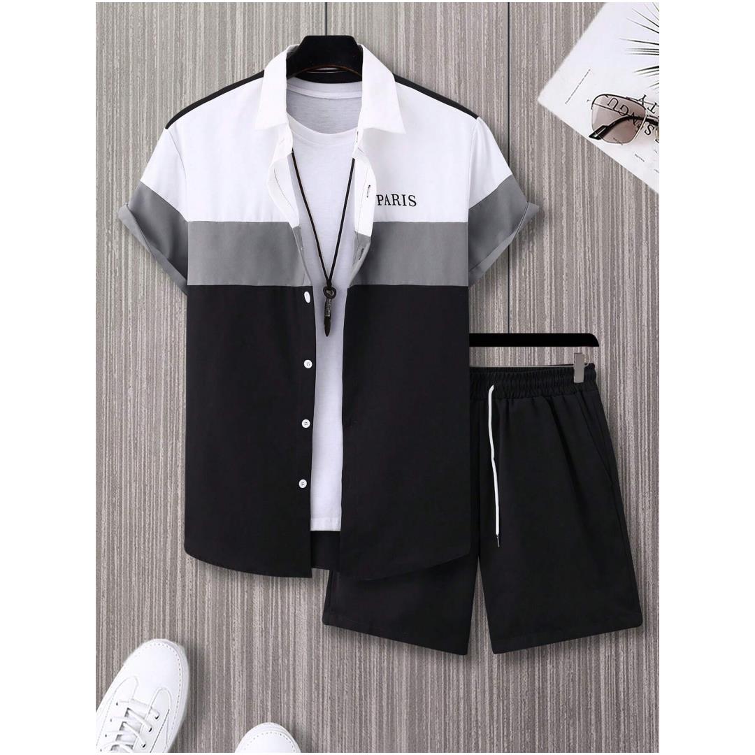 Herenmodepak Blauw en wit patc - Mens Fashion Clothes recensie en prijs