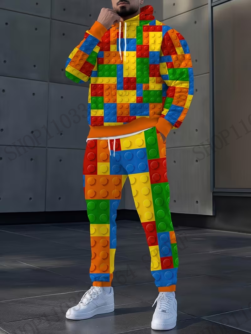 Levendige hoodie en broekset m - Mens Fashion Clothes recensie en prijs